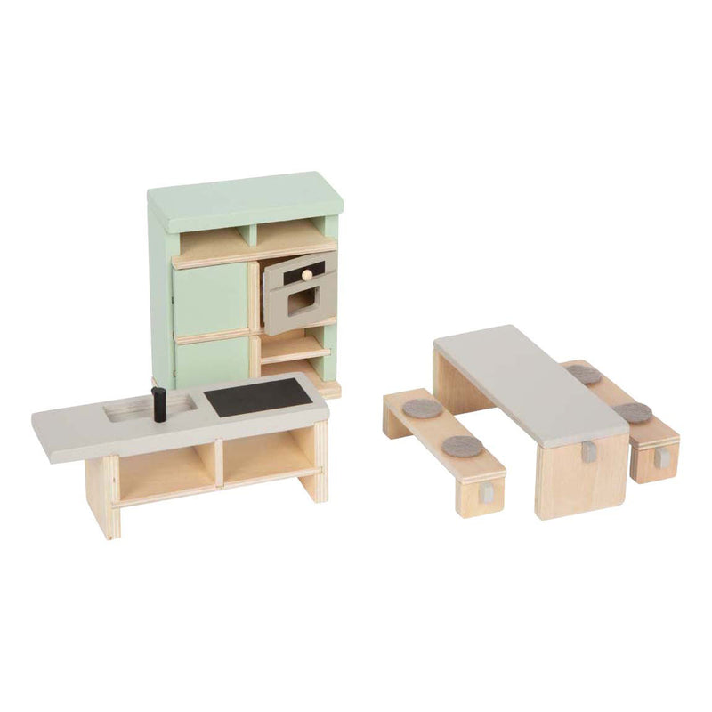 Load image into Gallery viewer, Small foot - poppenhuis meubelset scandinavische stijl