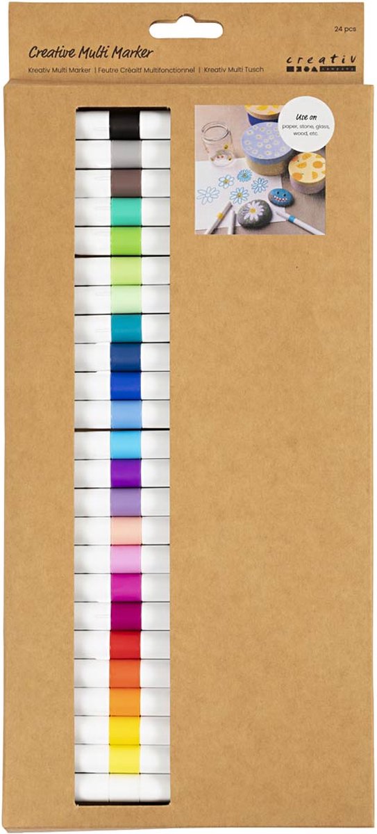 Afbeelding laden in galerijviewer, Creativ company creatieve multi stift 4mm diverse kleuren - 24st.