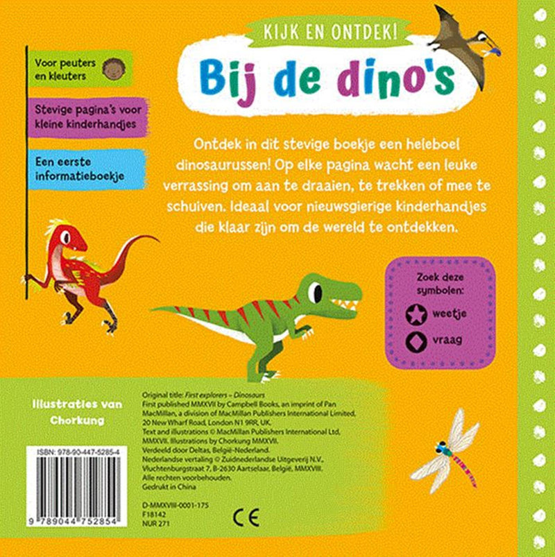 Load image into Gallery viewer, Deltas kijk en ontdek! - bij de dino's flapjesboek