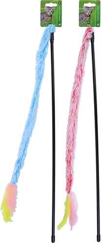 ギャラリービューアに画像をロードする, Hengel softy met veer en bel blauw roze