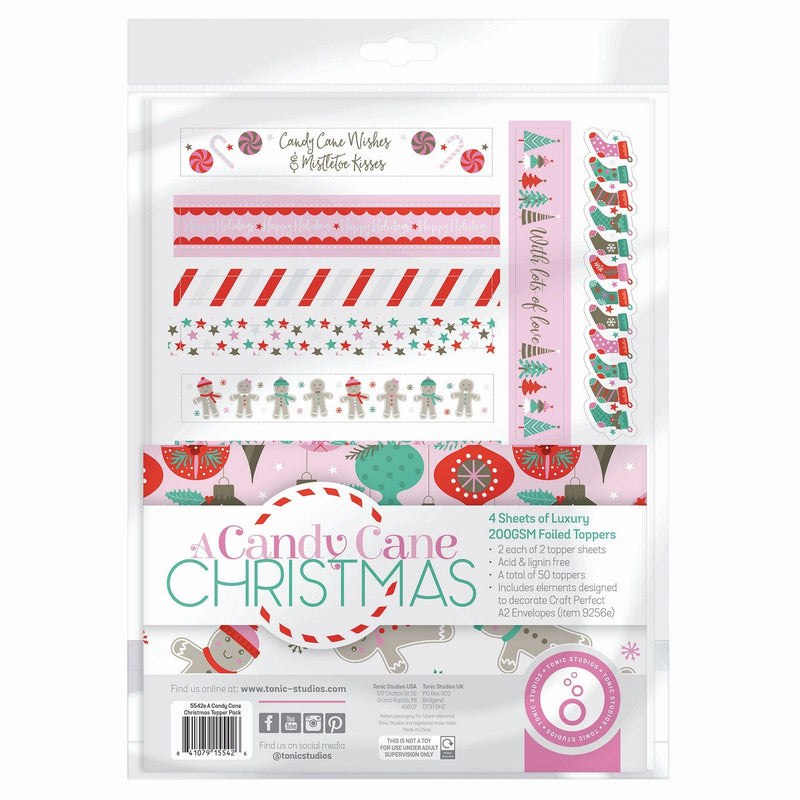 Load image into Gallery viewer, Tonic studios • a candy cane christmas topper set