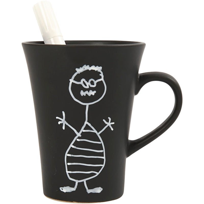 Afbeelding laden in galerijviewer, Https: www.cchobby.nl mok-10-cm-5-9-8-7-cm-zwart-1-stuk
