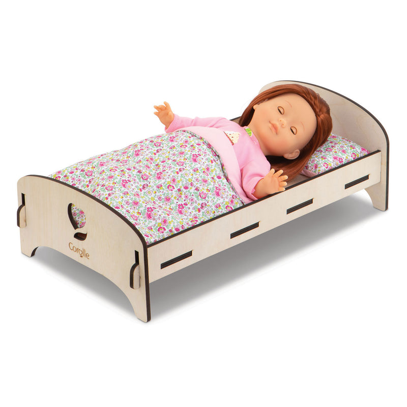 Load image into Gallery viewer, Corolle - houten poppenbed floral