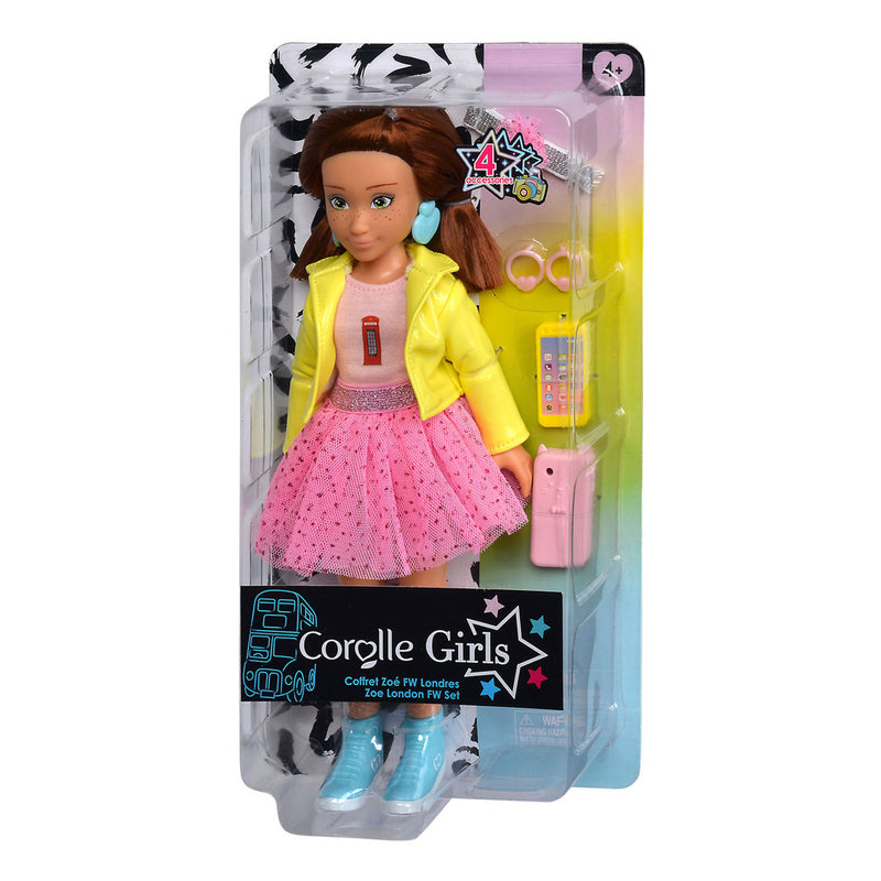 Afbeelding laden in galerijviewer, Corolle modepop zoé london fashion week set - pop met accessoires.