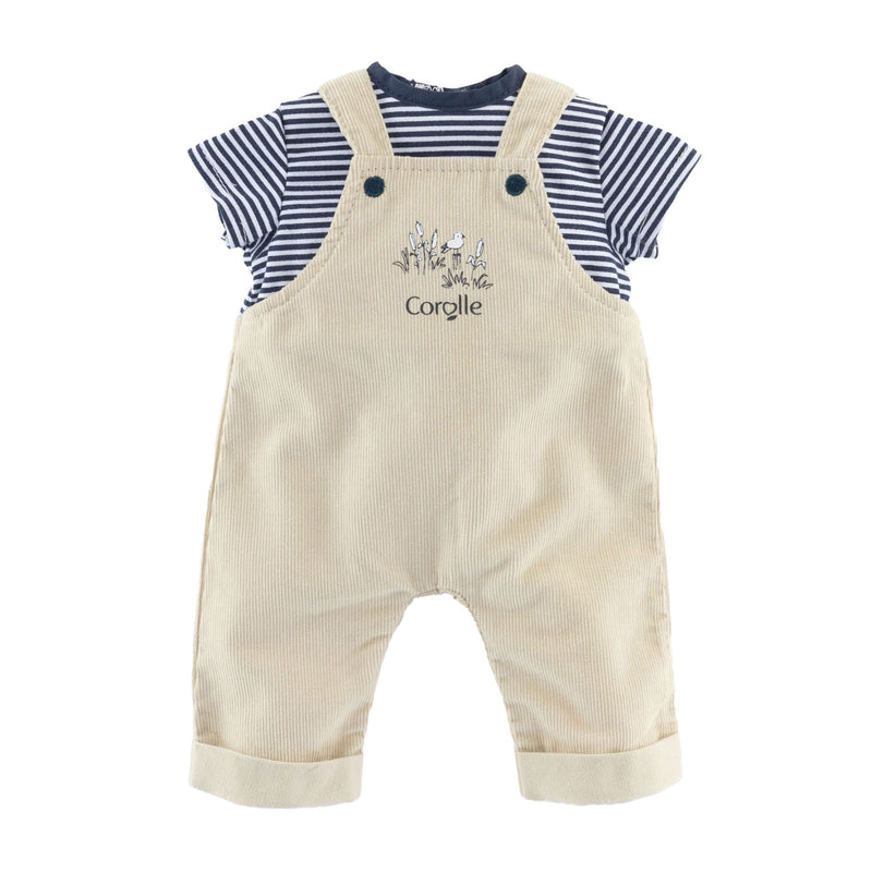 Load image into Gallery viewer, Corolle mon poupon tuinbroek ecru en t-shirt, 30cm