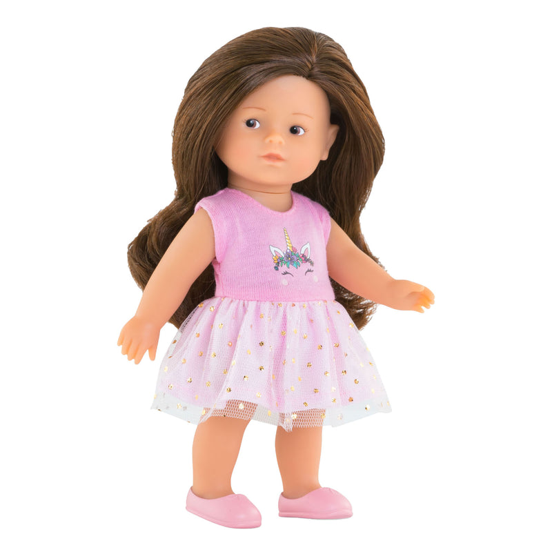 Afbeelding laden in galerijviewer, Corolle pop eenhoorn romy 20cm - mini corolline speelset met accessoires.