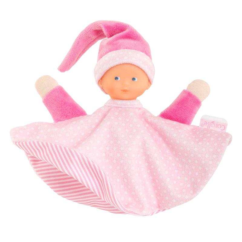 Load image into Gallery viewer, Corolle tidoudou - roze knuffeldoek, 17cm