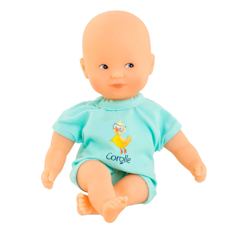 Afbeelding laden in galerijviewer, Corolle mini bad babypop - blauw, 20cm