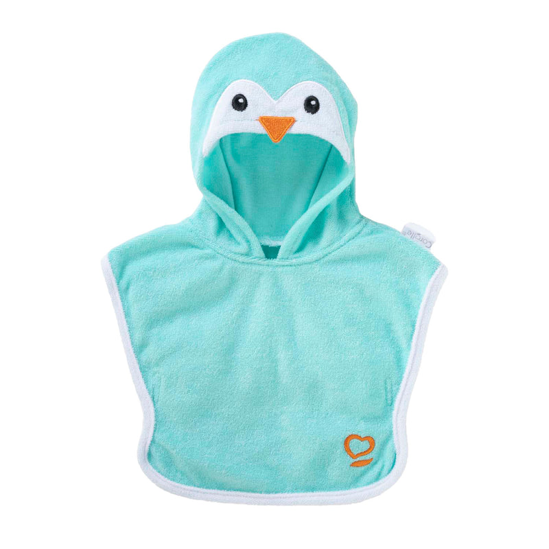Load image into Gallery viewer, Corolle badcape voor babypop - pinguin, 30cm