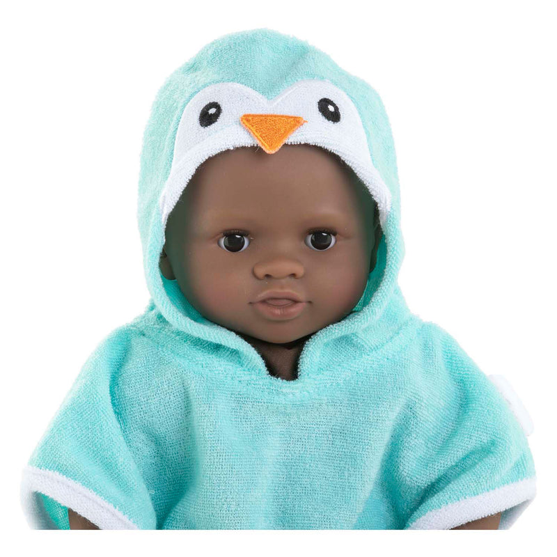 Load image into Gallery viewer, Corolle badcape voor babypop - pinguin, 30cm