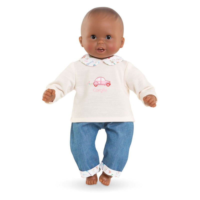 Laden Sie das Bild in Galerie -Viewer, Corolle t-shirt en spijkerbroek voor babypop, 30cm