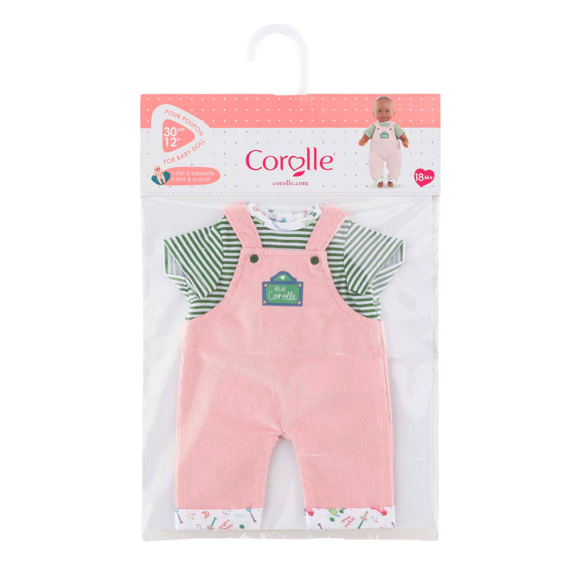 Load image into Gallery viewer, Corolle t-shirt en overall voor babypop, 30cm