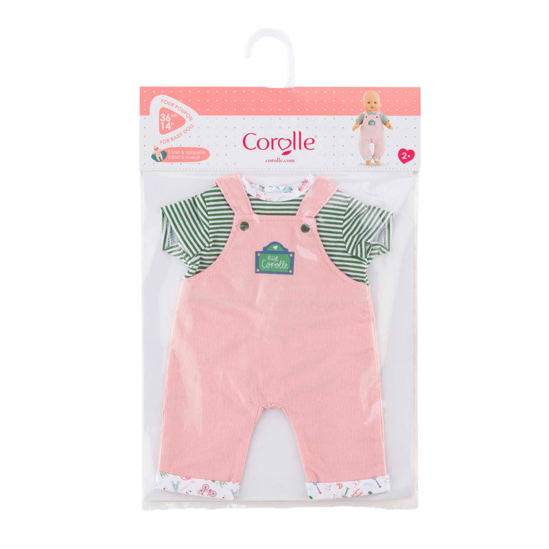 Load image into Gallery viewer, Corolle t-shirt en overall voor babypop, 36cm