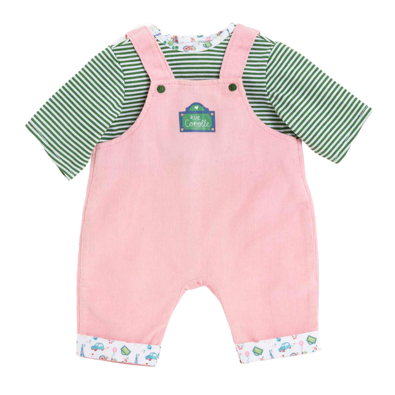 Load image into Gallery viewer, Corolle t-shirt en overall voor babypop, 42cm