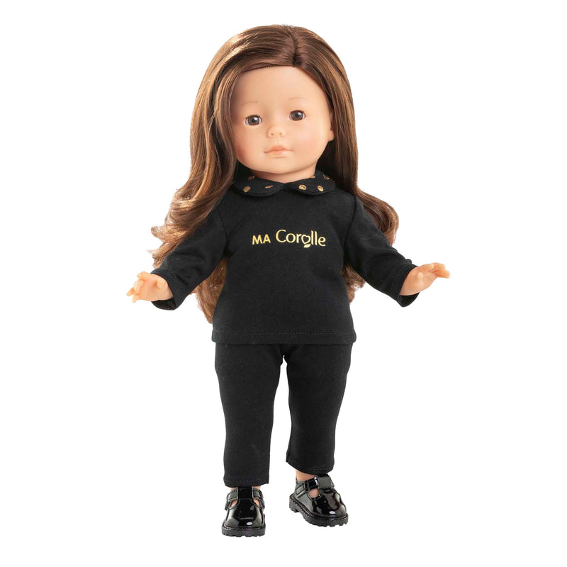 Load image into Gallery viewer, Corolle zwart en goud t-shirt voor poppen, 36cm