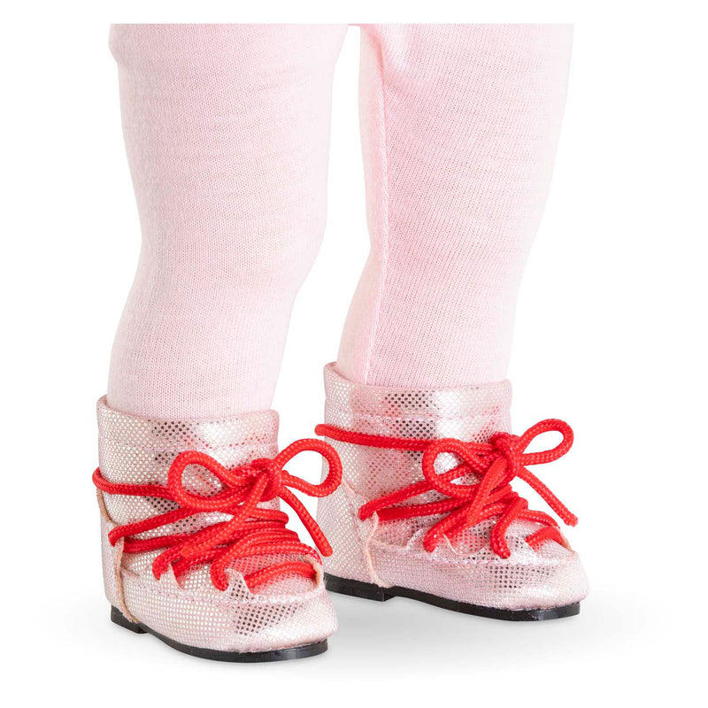 Afbeelding laden in galerijviewer, Corolle roze snowboots voor poppen, 36cm