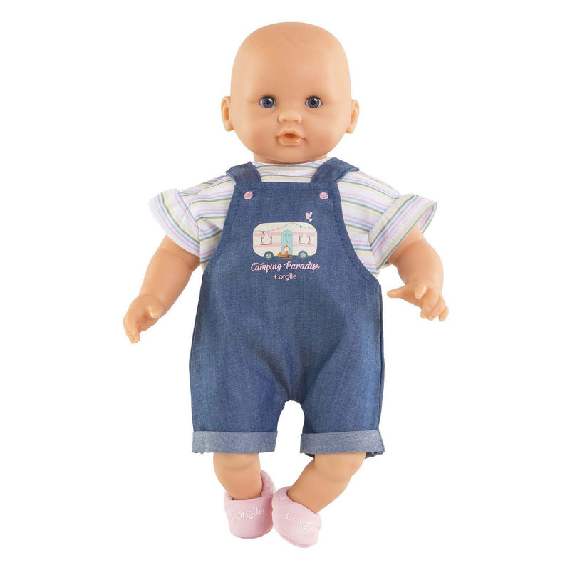 Afbeelding laden in galerijviewer, Corolle jeans overall met t-shirt kleine ontdekker - 30cm