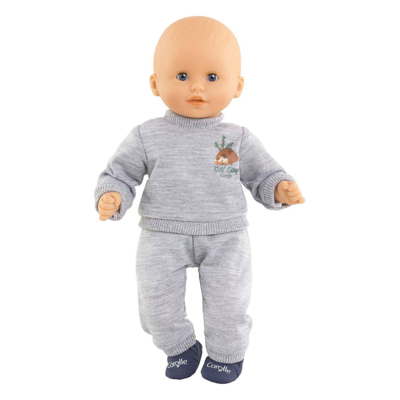 Load image into Gallery viewer, Corolle grijs joggingpak kleine ontdekker - 30cm