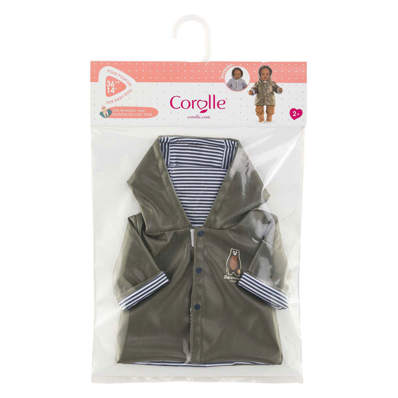 Afbeelding laden in galerijviewer, Corolle poppen regenjas - poppenaccessoire 36cm teddybeerprint.