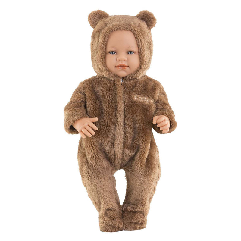 Afbeelding laden in galerijviewer, Corolle bunting brown bear onesie - 42cm