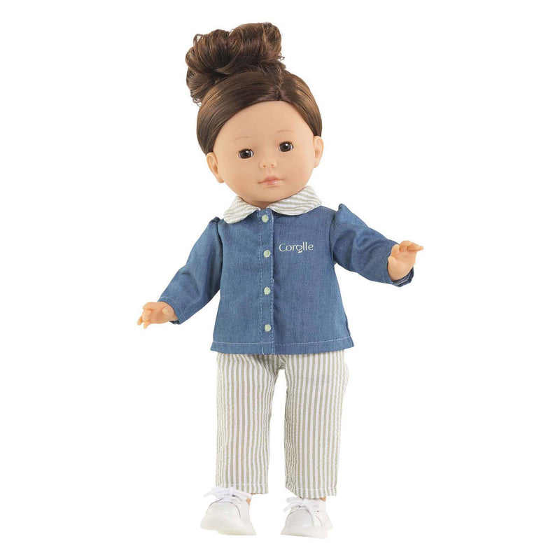 Afbeelding laden in galerijviewer, Corolle ma poppenblouse en broek - 36cm
