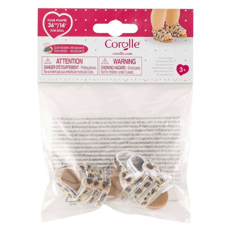 Afbeelding laden in galerijviewer, Corolle ma poppen sandalen luipaard - 36cm
