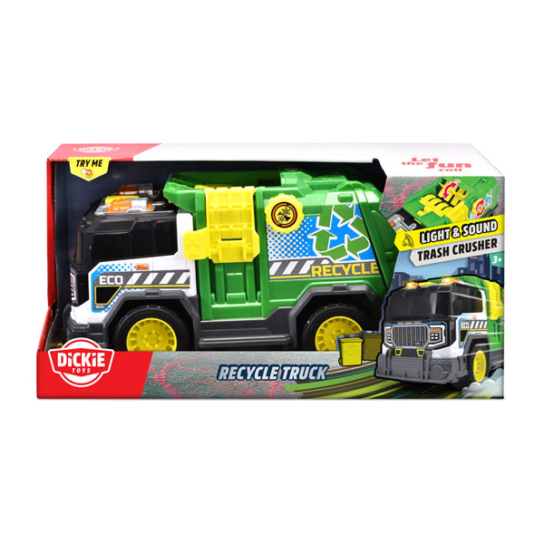 Load image into Gallery viewer, Dickie recyclewagen met licht en geluid