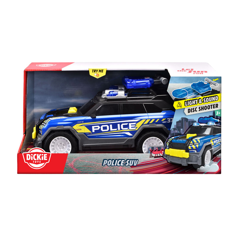 Afbeelding laden in galerijviewer, Dickie toys - politie suv - politiewagen - drone - licht en geluid - vanaf 3 jaar