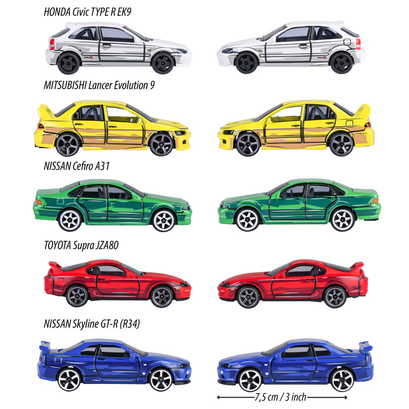 Afbeelding laden in galerijviewer, Majorette japan series die-cast auto's giftpack, 5st.