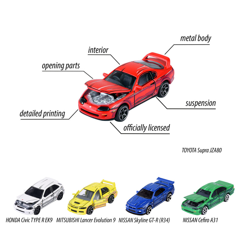 Afbeelding laden in galerijviewer, Majorette japan series die-cast auto's giftpack, 5st.