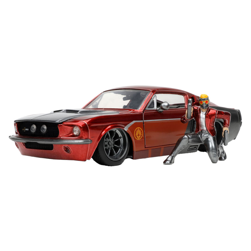 Load image into Gallery viewer, Jada toys jada die-cast marvel star lord 1967 ford mustang 1:24