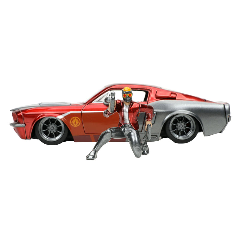 Load image into Gallery viewer, Jada toys jada die-cast marvel star lord 1967 ford mustang 1:24