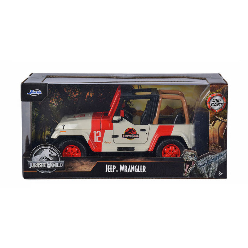 Load image into Gallery viewer, Jada toys jada die-cast jurassic world 1992 jeep wrangler 1:24