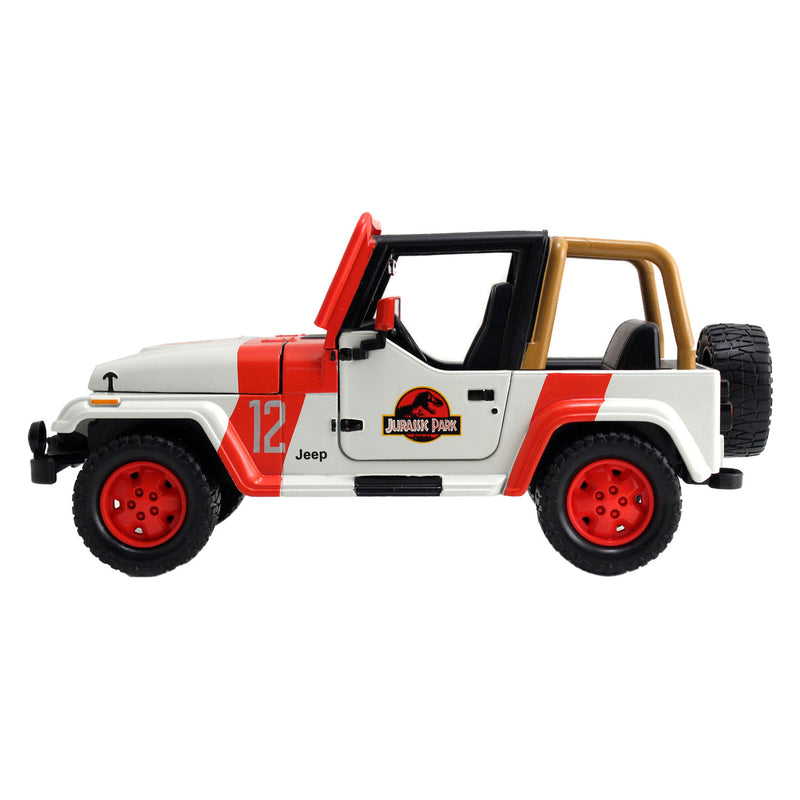 Load image into Gallery viewer, Jada toys jada die-cast jurassic world 1992 jeep wrangler 1:24