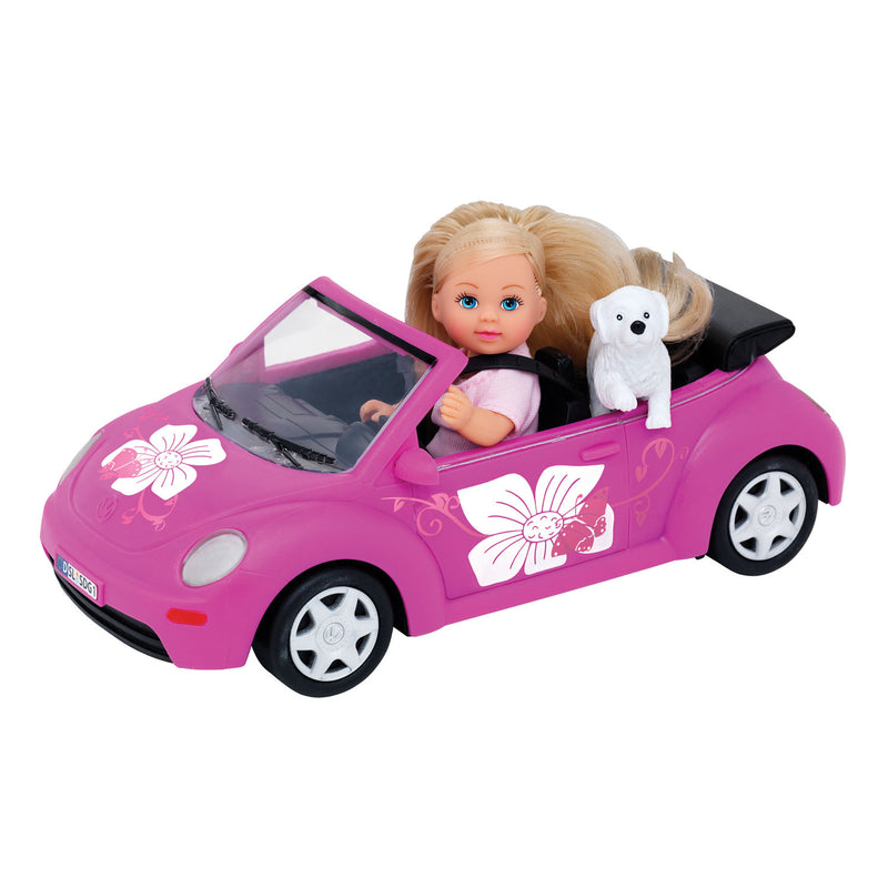 Afbeelding laden in galerijviewer, Simba - evi love - evi met beetle wagen 23cm - minipop - vanaf 3 jaar