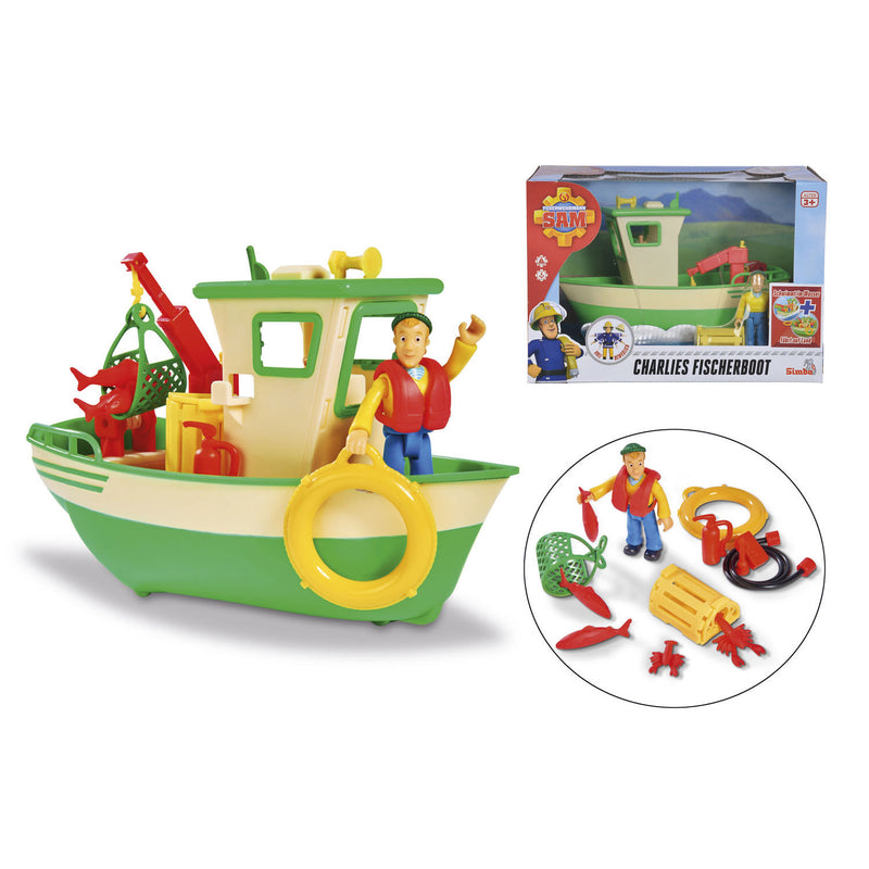 Afbeelding laden in galerijviewer, Simba brandweerman sam charlie's vissersboot