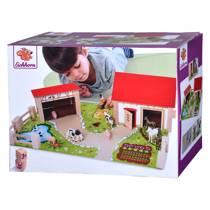 ギャラリービューアに画像をロードする, Eichhorn houten boerderij met accessoires, 20dlg.