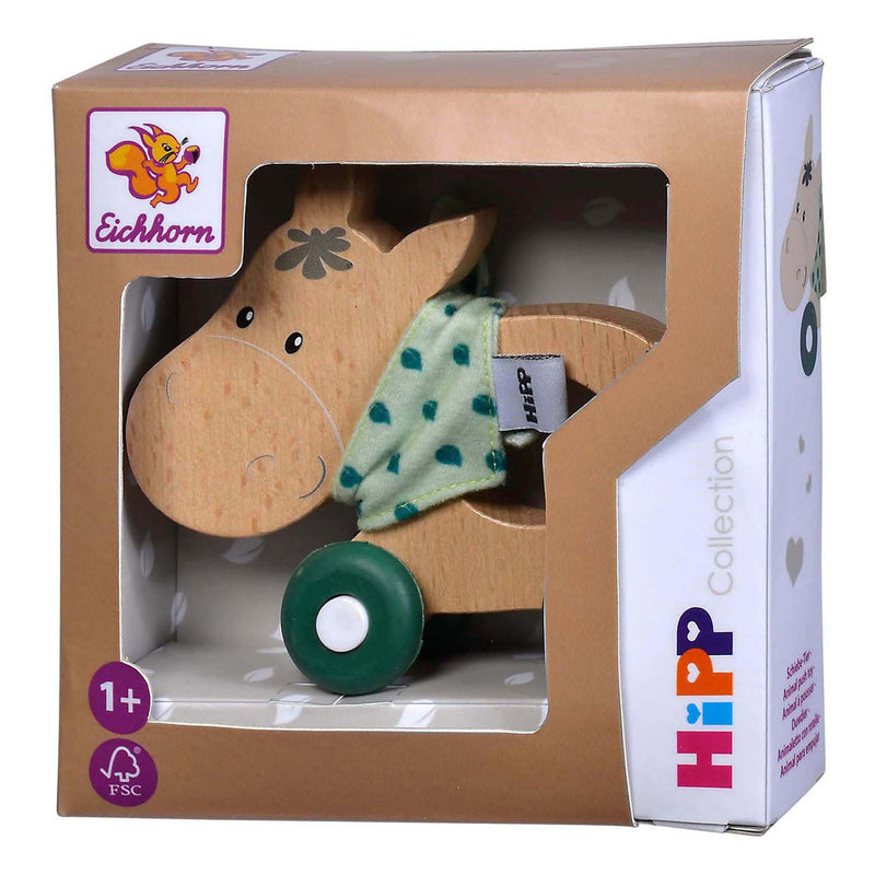 Load image into Gallery viewer, Eichhorn baby hipp houten duwfiguur ezel