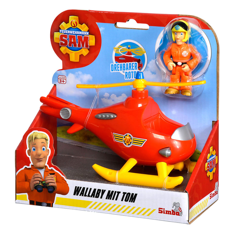 Afbeelding laden in galerijviewer, Simba - brandweerman sam - helikopter - wallaby - speelgoedvoertuig