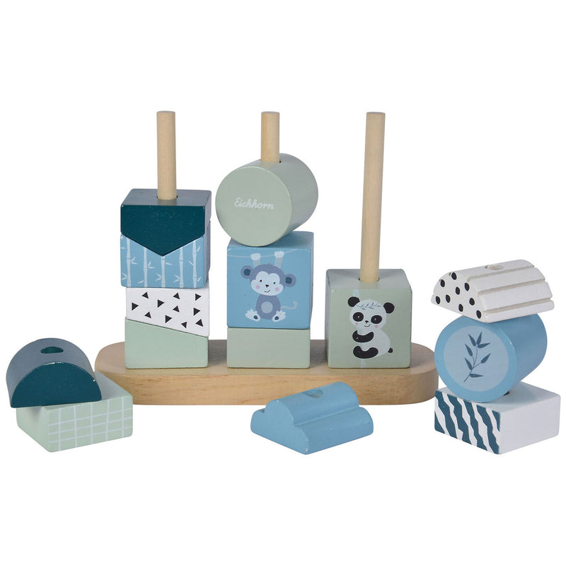 Afbeelding laden in galerijviewer, Eichhorn houten stapelpuzzel panda, 15dlg.