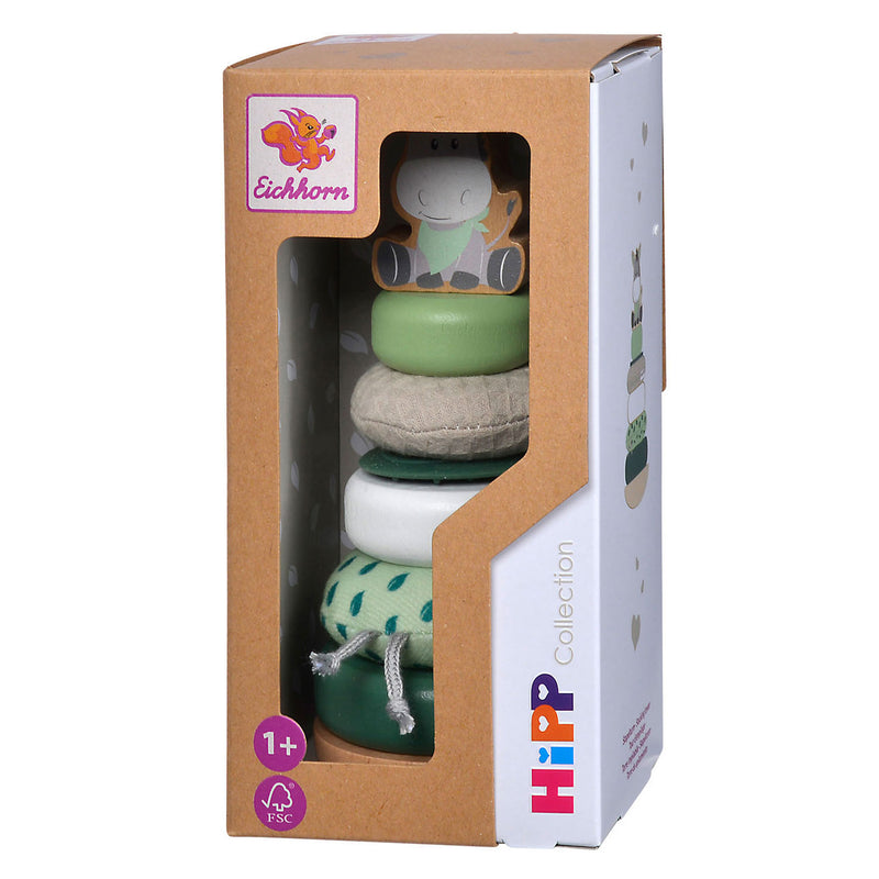 Afbeelding laden in galerijviewer, Eichhorn houten stapeltoren ezel - educatief babyspeelgoed fsc.