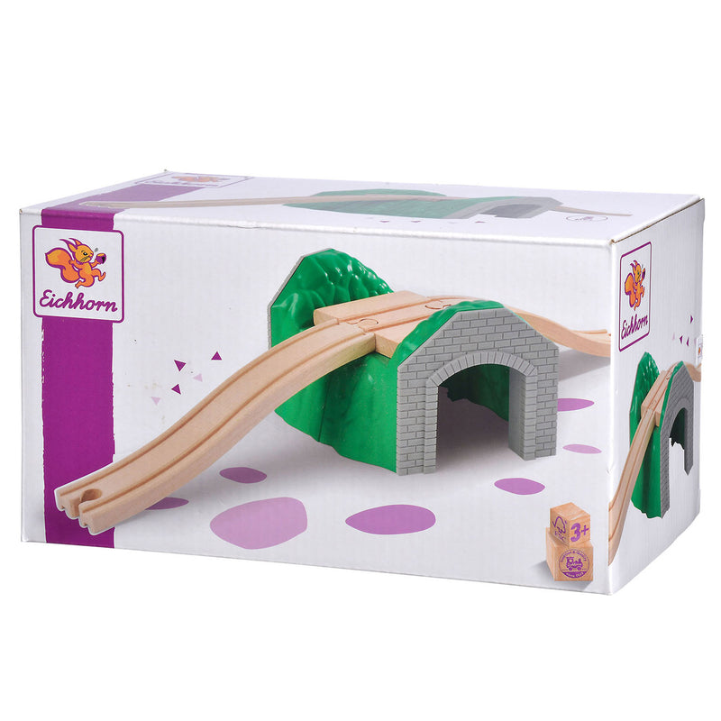 Load image into Gallery viewer, Eichhorn Treinrails met Tunnel, 5dlg.