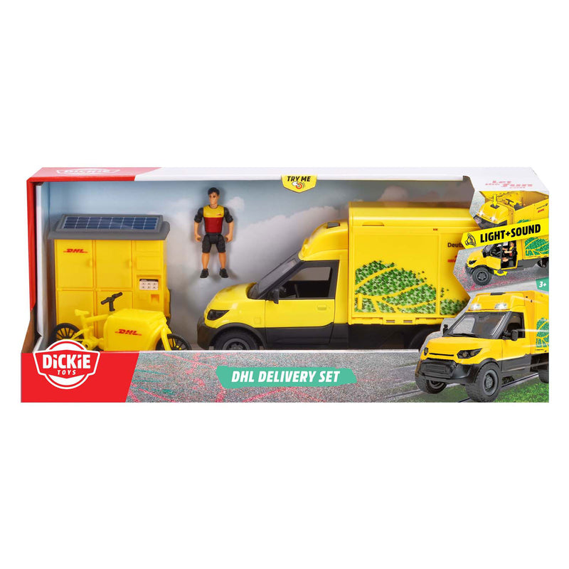 ギャラリービューアに画像をロードする, Dickie toys - bestelwagen dhl - postfiets - leveringen