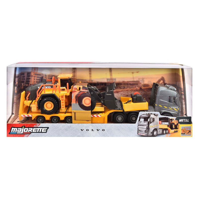Chargez l'image dans la visionneuse de la galerie, Majorette volvo fh16 truck met oplegger en wiellader