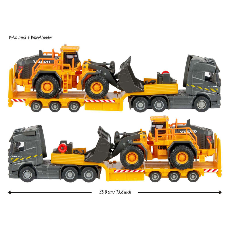 Afbeelding laden in galerijviewer, Majorette volvo fh16 truck met oplegger en wiellader