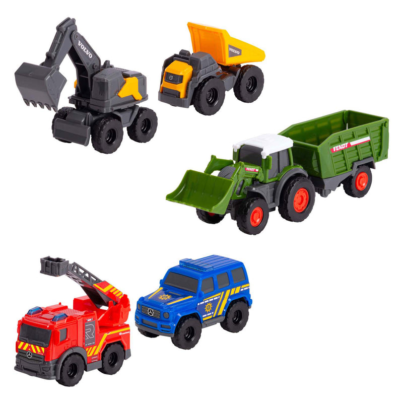 Load image into Gallery viewer, Dickie micro city team voertuigen, 6dlg.