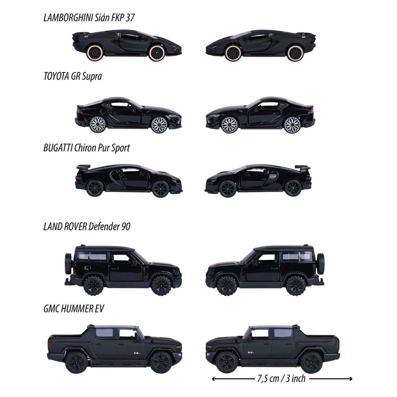 Load image into Gallery viewer, Simba majorette black edition die-cast voertuigen, 5dlg.