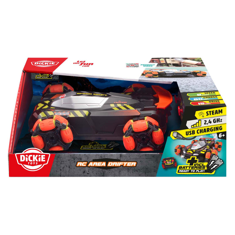 Chargez l'image dans la visionneuse de la galerie, Dickie toys - rc area drifter - racewagen - licht - rookfunctie - driftfunctie - vanaf 6 jaar