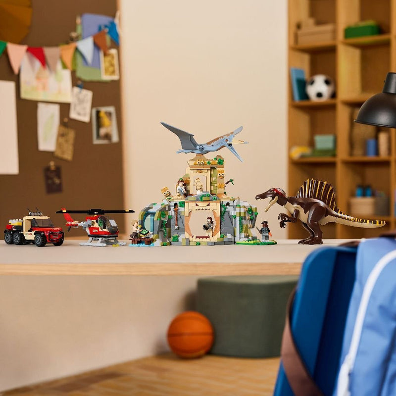ギャラリービューアに画像をロードする, Lego jurassic world 76976 spinosaurus en quetzalcoatlus luchtmissie