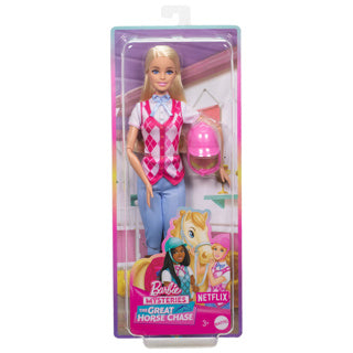 Load image into Gallery viewer, Barbie family horse chase paardrij pop